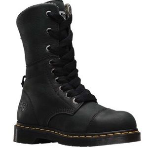 Dr. Martens Leah work steel toe boots